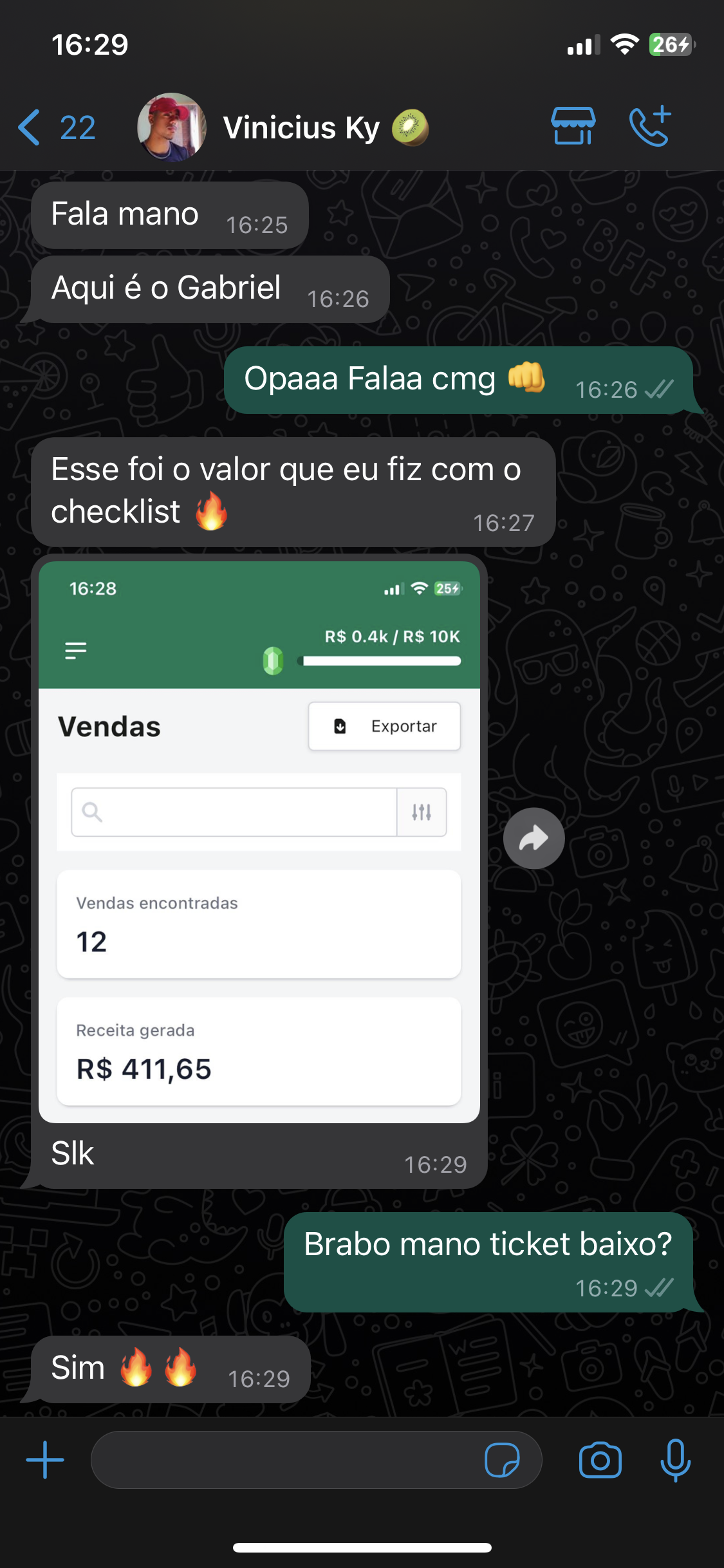 Depoimento Vinícius